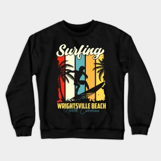 Surfing | Wrightsville Beach, North Carolina Crewneck Sweatshirt